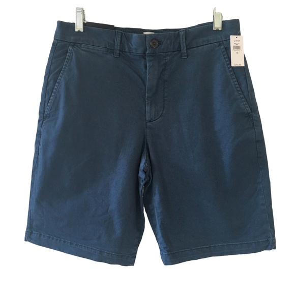 Gap Men’s Flat Front 10" Shorts 30 Navy Blue - Picture 1 of 5